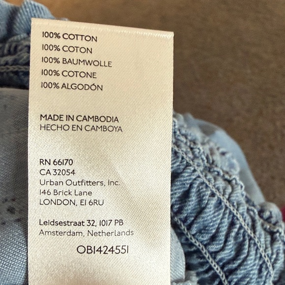 Anthropologie Pilcro Denim Smocked Romper - Picture 4 of 4